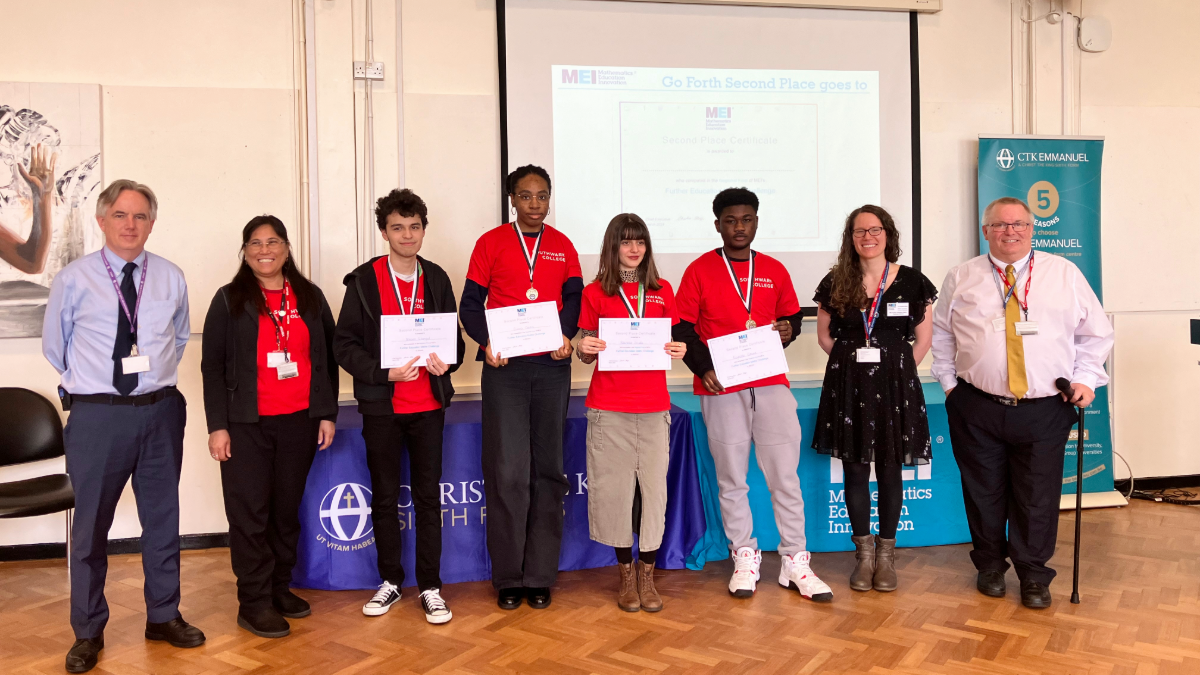 Southwark College Students Excel in MEI's FE Maths Challenge Final 